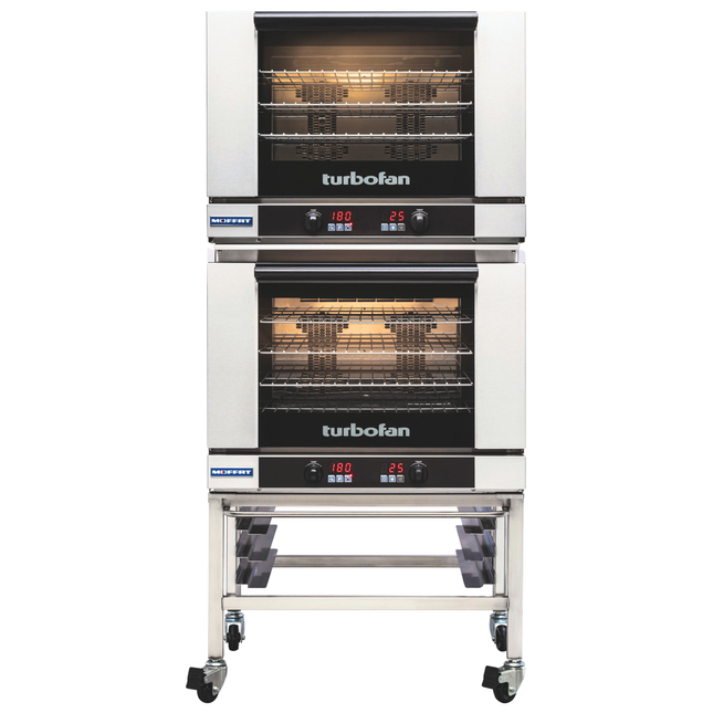 Turbofan convection oven on a white background