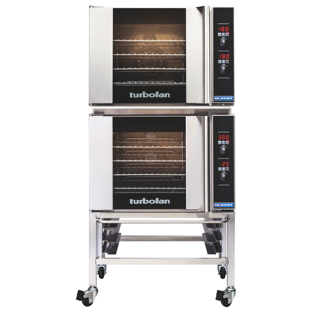 Turbofan convection oven on a white background