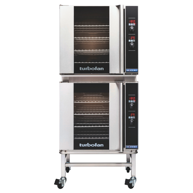 Turbofan E32D4/2 - Full Size Tray Digital Electric Convection Ovens Double Stacked