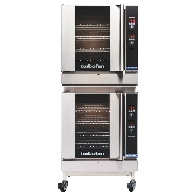 Turbofan convection oven on a white background