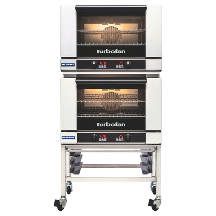 Turbofan double oven on a white background