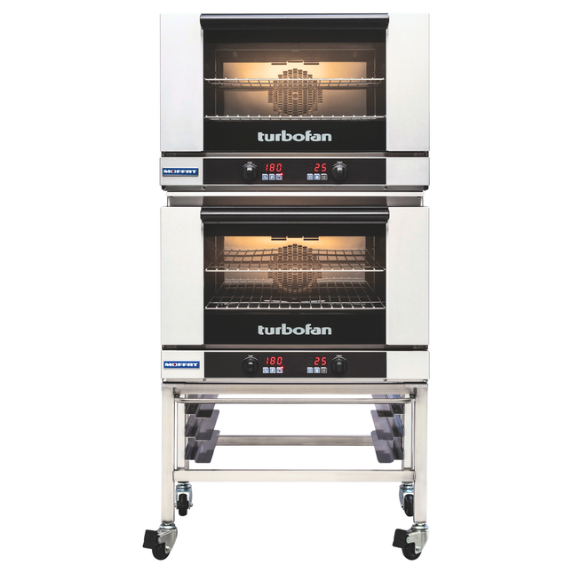 Turbofan double oven on a white background