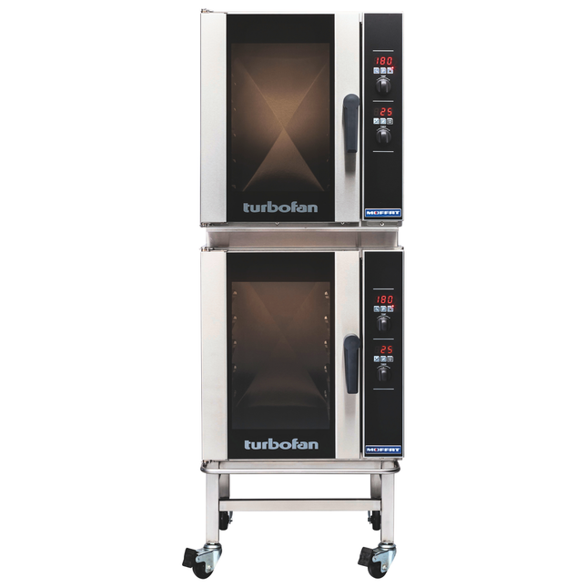 Turbofan convection oven on a white background