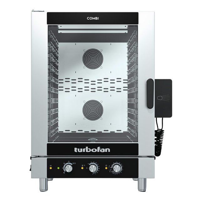 Turbofan combi oven on a white background