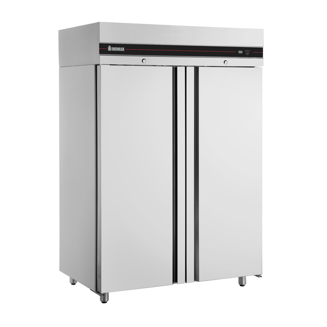 Inomak 1227L Double Door Stainless Steel Slimline Freezer UFI2140SL
