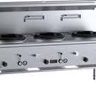 B+S Black Three Hole Deluxe Waterless Wok Table Natural Gas
