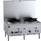 B+S Black Two Hole Deluxe Waterless Stock Pot Natural Gas