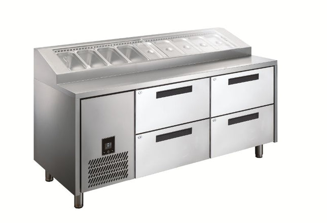 Glacian HPB1815DD 760mm Deep Drawer Pizza Prep Fridge