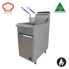 Goldstein Gas Single V Pan, Pan Size 353 X 353 X 300 mm, 2 Baskets Per Pan, 20 Ltr. Capacity VFG1L