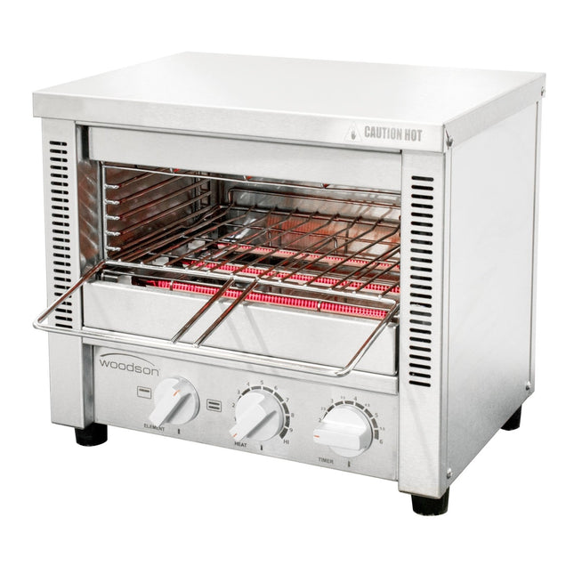 Woodson Multi-Function 4 Slice Glass Element Toaster Griller W.GTQI4