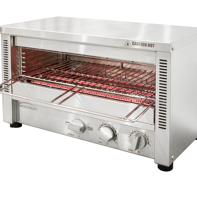 Woodson Multi-Function 8 Slice Glass Element Toaster Griller W.GTQI8