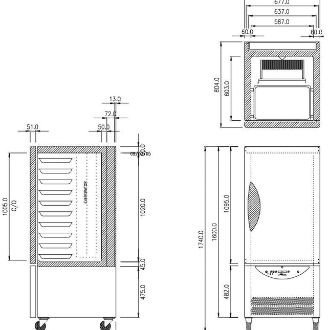 Williams 40Kg/10 Tray Blast Chiller Freezer