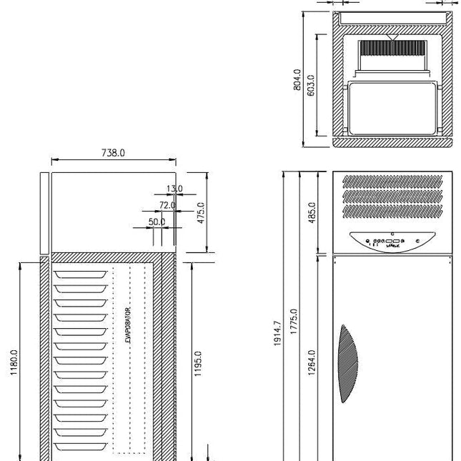 Williams 50Kg/13 Tray Blast Chiller Freezer