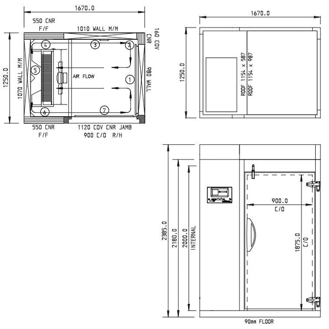 Williams 120Kg Roll In Blast Chiller/Freezer Combi Trolley Compatible