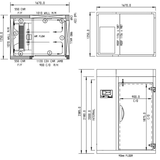 Williams 90Kg Roll In Blast Chiller/Freezer Combi Trolley Compatible