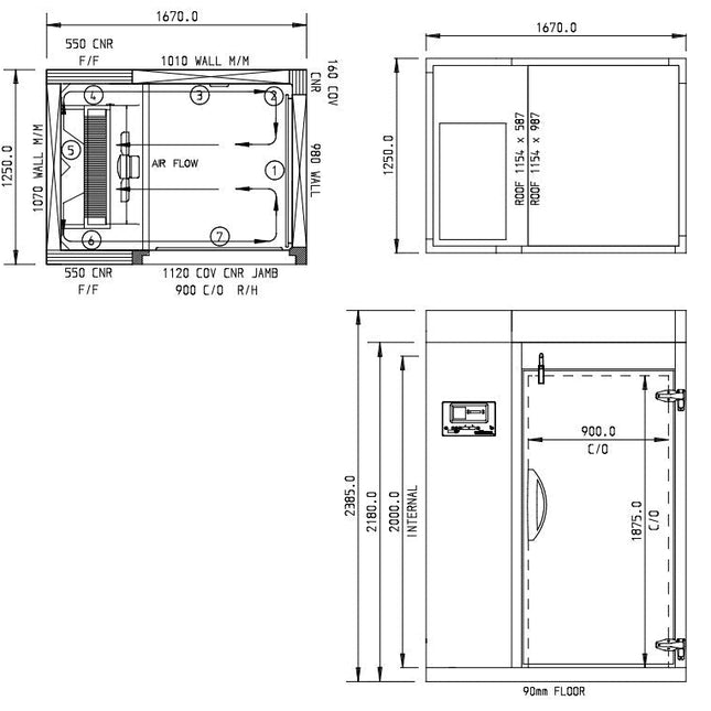 Williams 100Kg Roll In Blast Freezer Combi Trolley Compatible