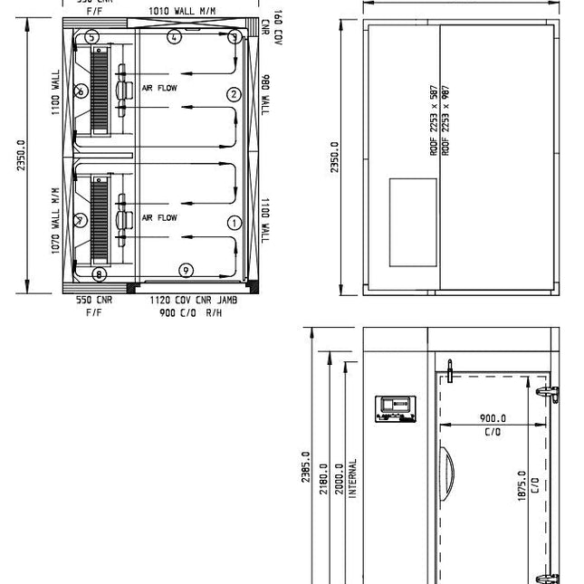 Williams 200Kg Roll In Blast Freezer Combi Trolley Compatible