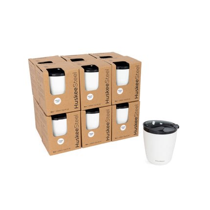 BioPak HuskeeCups – Huskee Steel Cups HS08PKW12-S2C-2