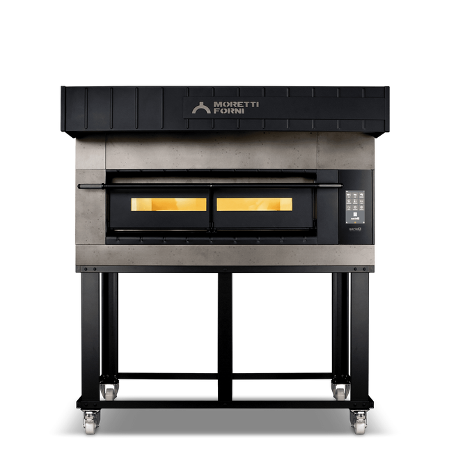 Moretti Forni serieX Single Deck Oven on Stand 4 x 35cm Pizza COMP X100E/1/S