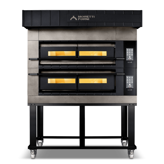 Moretti Forni serieX Double Deck Oven on Stand 8 x 35cmPizza COMP X100E/2/S