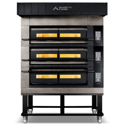 Moretti Forni serieX Triple Deck Oven on Stand 12 x Ø35cmPizza COMP X100E/3/S