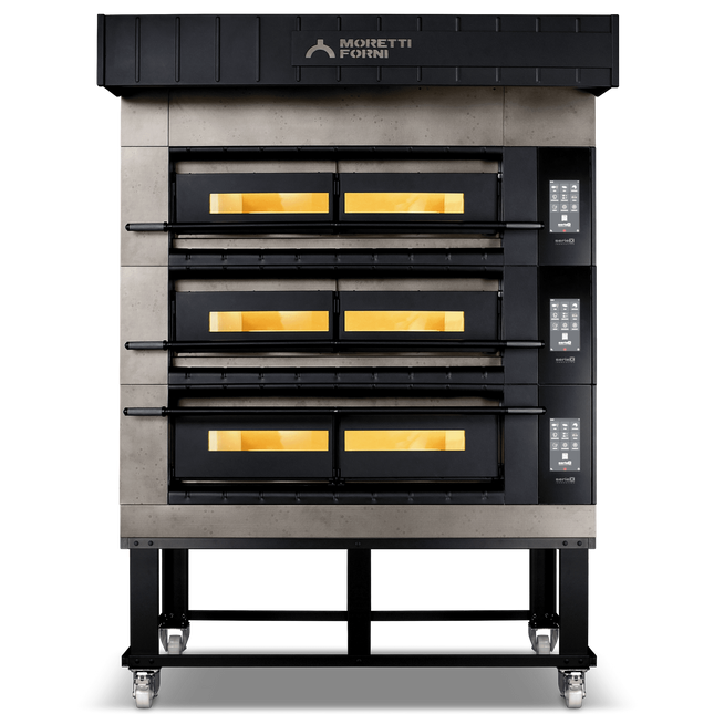 Moretti Forni serieX Triple Deck Oven on Stand 12 x Ø35cmPizza COMP X100E/3/S