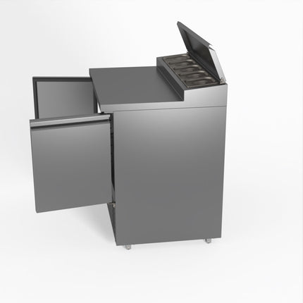 FED-X Two Door Salad Prep Fridge XGNS900D