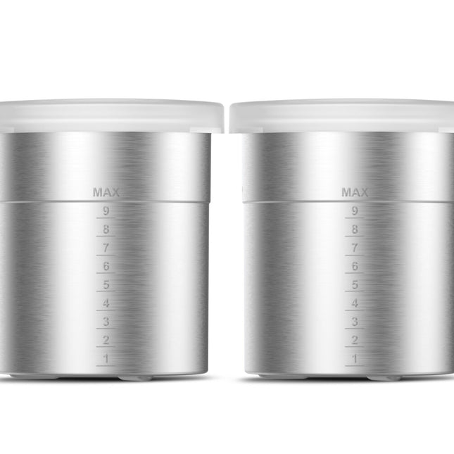 Taurus Beaker Stainless Steel Containers/Beakers with Lid – 4 Pack XROW1001