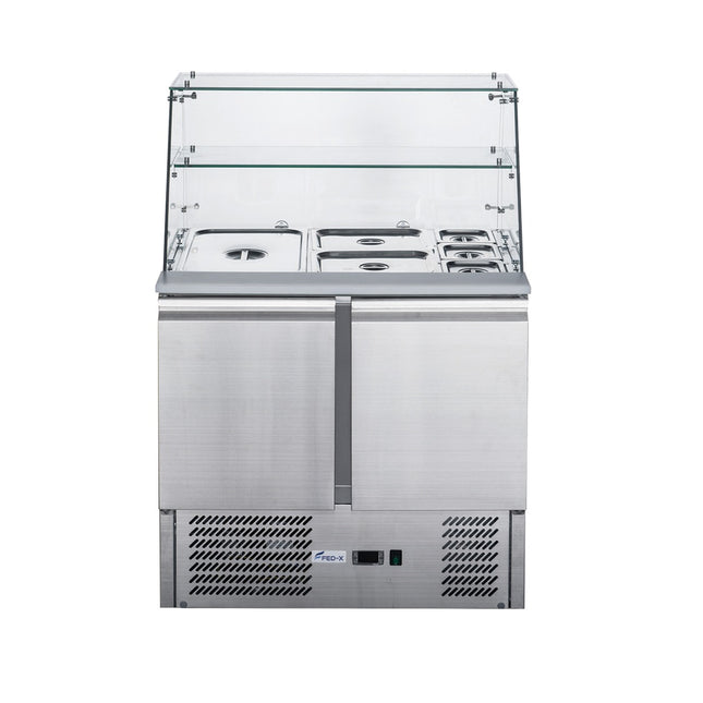 FED-X XS900GC cold bain marie — front view