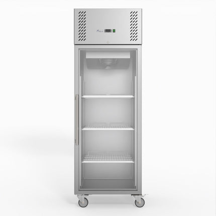 FED-X S/S Full Glass Door Upright Fridge XURC600G1V