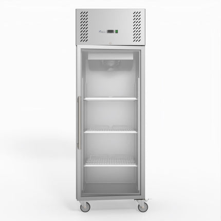 FED-X S/S Full Glass Door Upright Fridge XURC600G1V