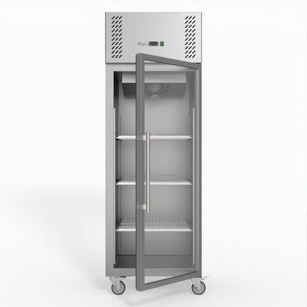 FED-X S/S Full Glass Door Upright Fridge XURC600G1V