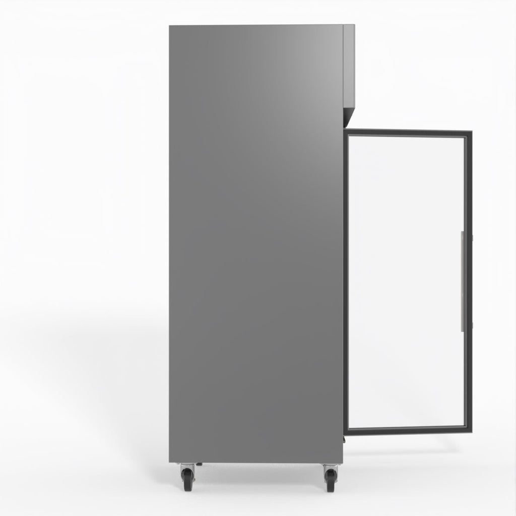 FED-X S/S Full Glass Door Upright Fridge XURC600G1V