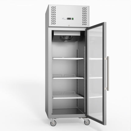 FED-X S/S Full Glass Door Upright Fridge XURC600G1V