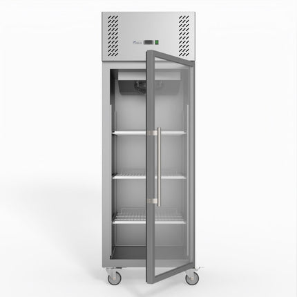 FED-X S/S Full Glass Door Upright Fridge XURC600G1V