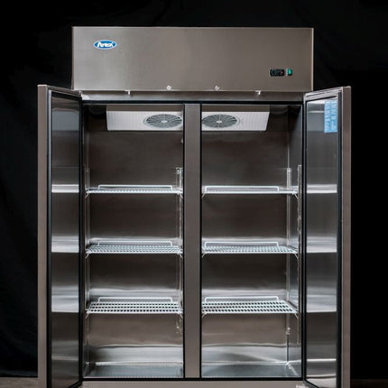 Atosa 900L Double Door Top Mounted Upright Storage Fridge YBF9218