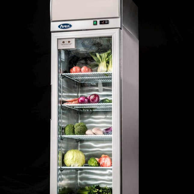 Atosa Single Glass Door Lightbox Fridge