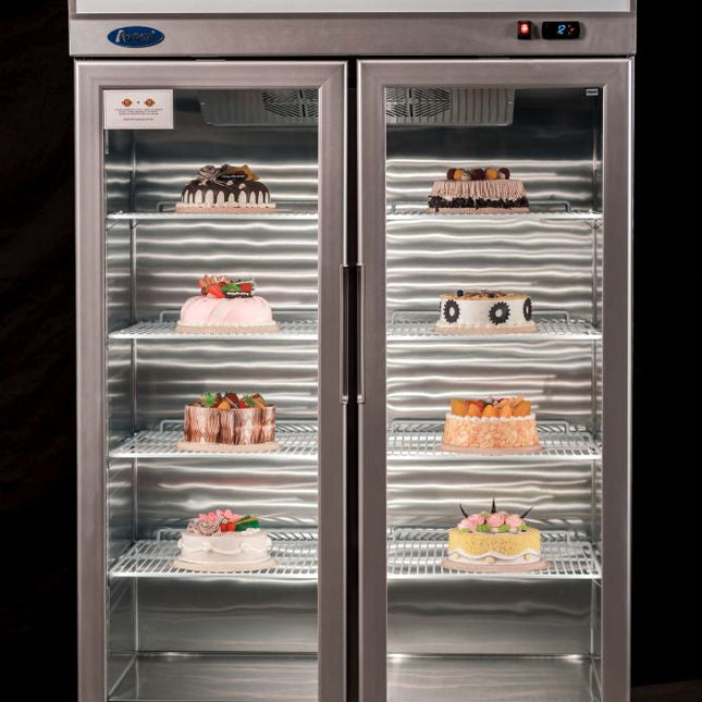 Atosa Double Glass Door Lightbox Freezer