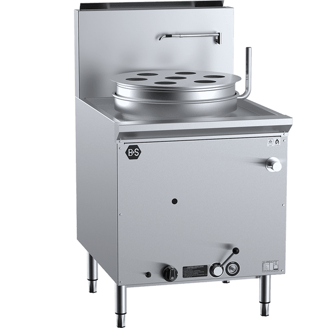 B+S Black Single Hole Waterless Pot Steamer LPG