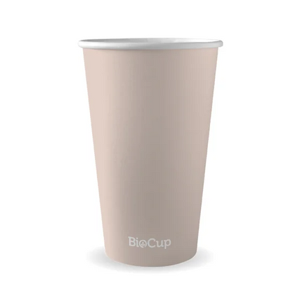 BioPak ABC-16 510ml (16oz) cup (fits large lids) stone