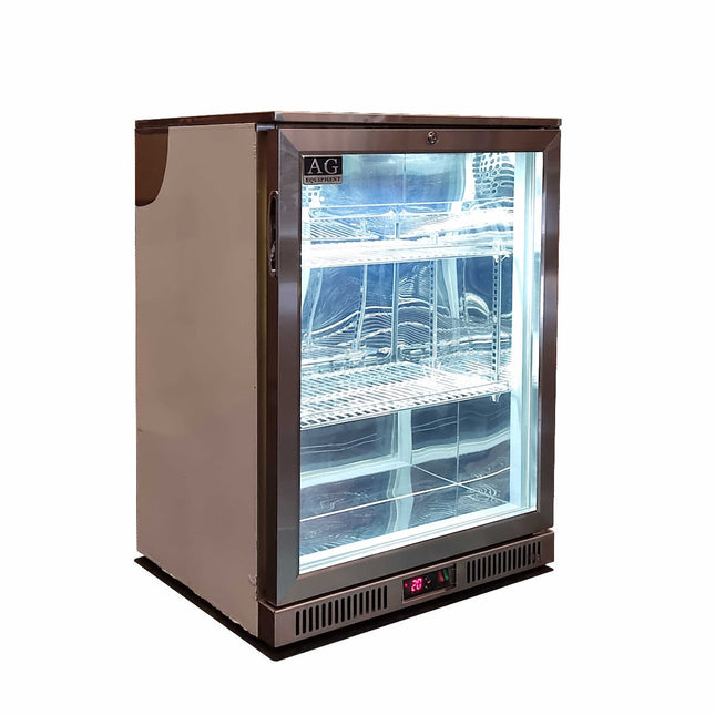 AG Single Door Bar Fridge - Stainless Steel Body & Doors 1SBR-H - AG-1SBR-H