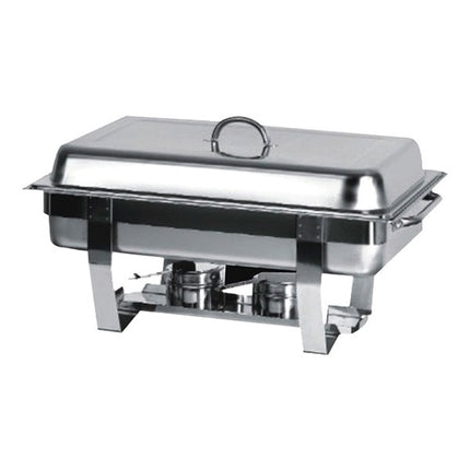 MixRite AT761L63-1 stainless steel oblong chafing dish — front view