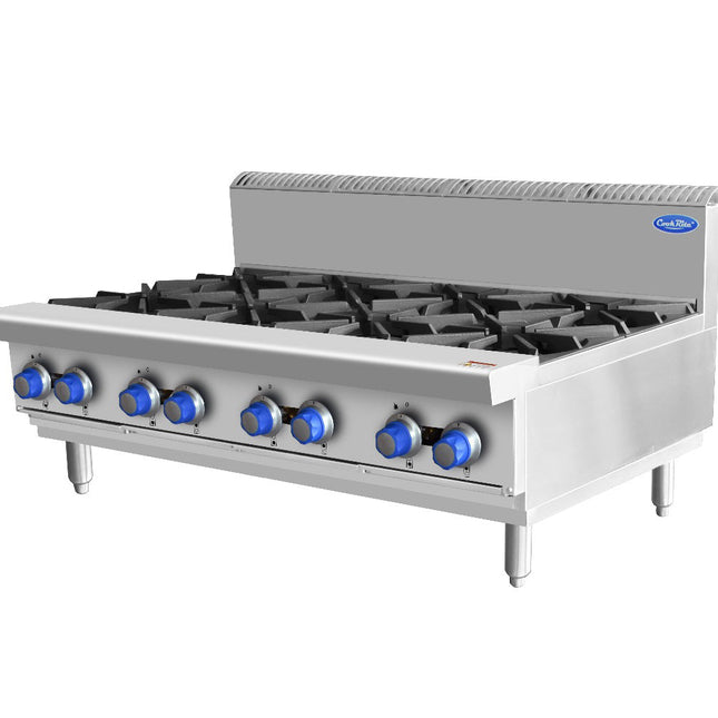 CookRite Countertop Gas Cooktop 8 Burners Stove LPG AT80G8B-C-LPG