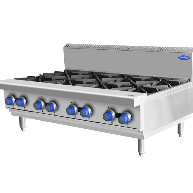 CookRite Countertop Gas Cooktop 8 Burners Stove NG AT80G8B-C-NG