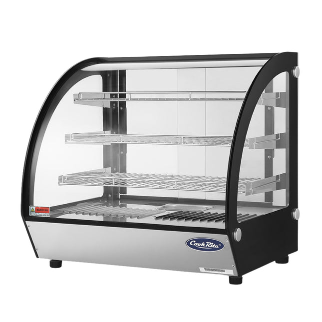 Atosa Curved Hot Display Showcase - 700mm Width - commercial kitchen equipment - WHY125L-SM