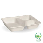 3 compartment base Qty:500 / white (B-LB-3C-W-PF)