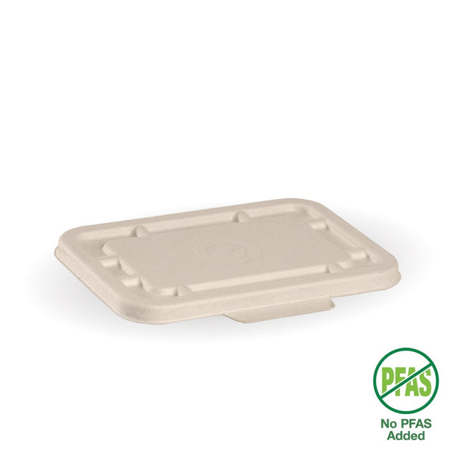 BioPak Plant Fibre Pulp Plastic-Free Sugarcane Takeaway Cover Container Box Lid