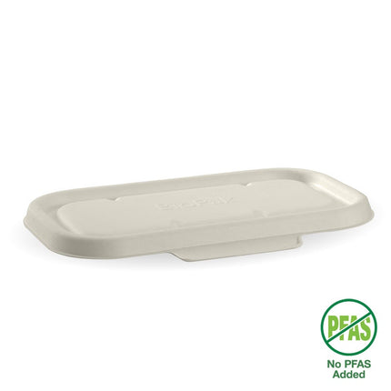 BioPak Plant Fibre Pulp Plastic-Free Sugarcane Takeaway Cover Container Box Lid