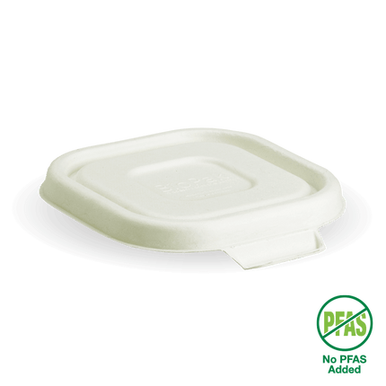 BioPak Plant Fibre Pulp Plastic-Free Sugarcane Takeaway Cover Container Box Lid