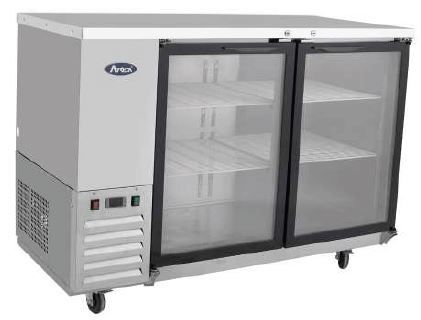 Atosa Glass Door Back Bar Fridge MBB59G-SM